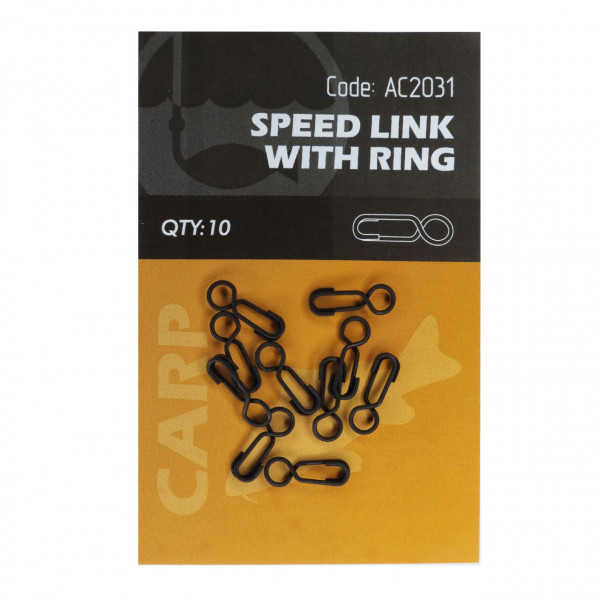 Agrafa Rapida Orange cu Inel Speed Link 1.5cm 10buc