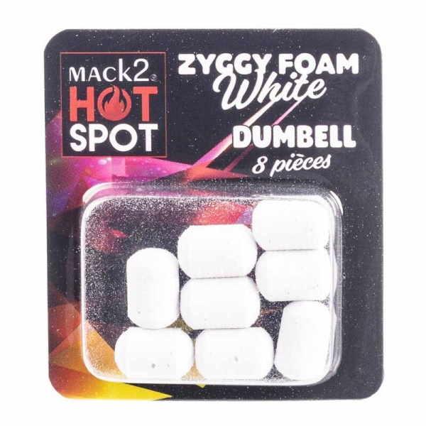 Dumbell Mack2 Ziggy Foam Dumbell Alb 8buc