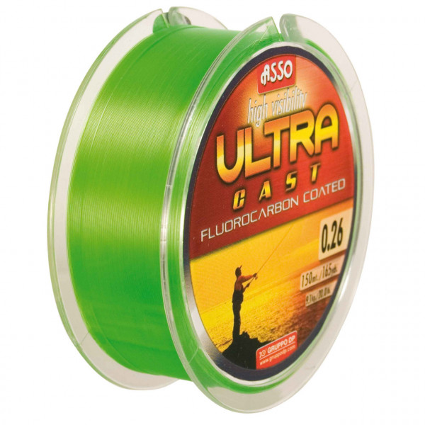 Fir Asso Ultra Cast 0.22mm 7.60kg 150m Verde Fluo