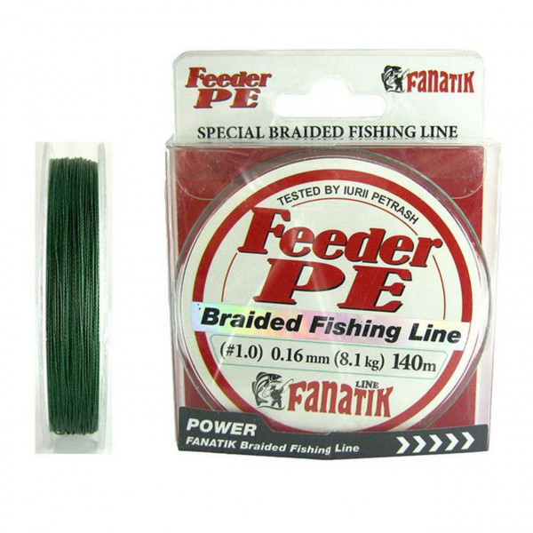 Fir Fanatik Feeder PE Braided 0.18mm 9.00kg 140m Green