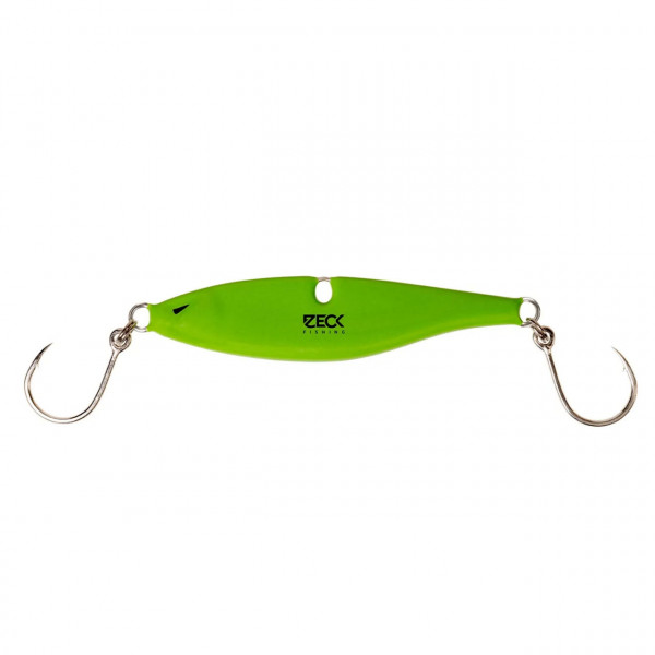 Lingura Rattlin' Zeck Vertical Jig 120gr Green