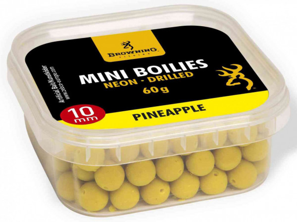 Mini Boilies Browning Neon Pre-drilled Yellow Pineapple 10mm