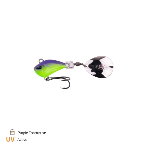 Spinnertail Zeck Mini Rogue Runner 5g Purple Chartreuse