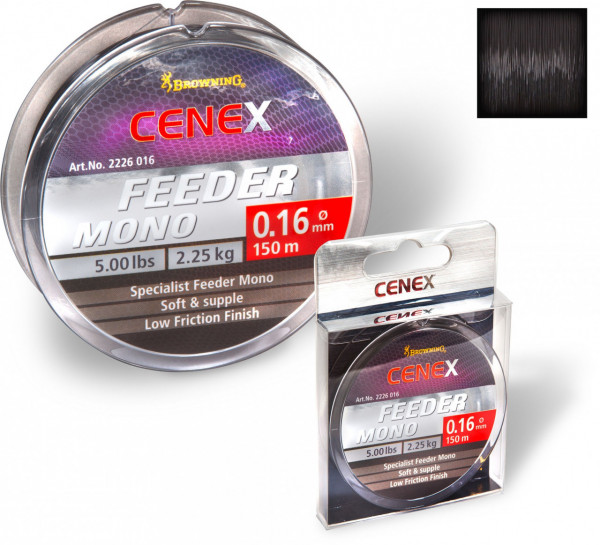 Fir Browning Cenex Feeder Mono 0.26mm 5.80kg 150m Negru