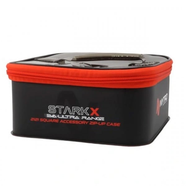 Geanta Accesorii Nytro Starkx M 21x21cm EVA Patrata Capac Transparent cu Fermoar