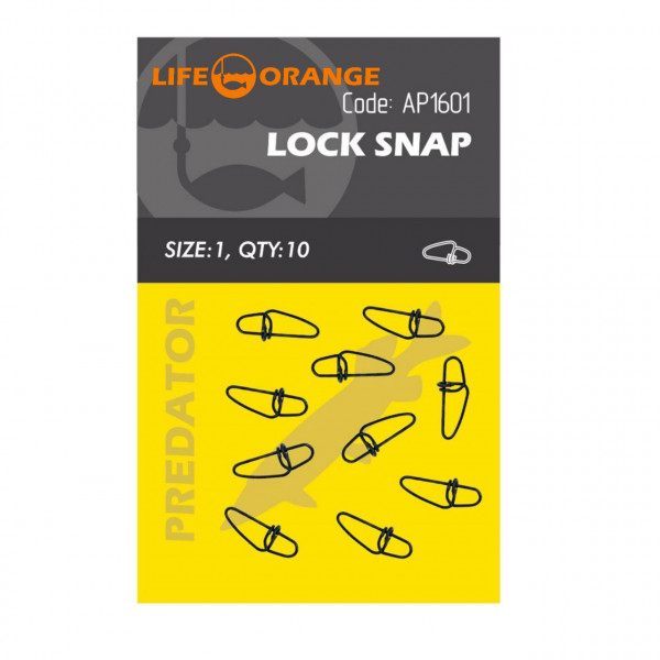 Agrafa Snap Orange No.0 Lock Snap 10buc