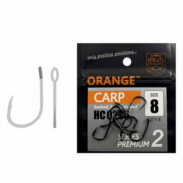 Carlig Orange no.8 Carp Hook Series 2