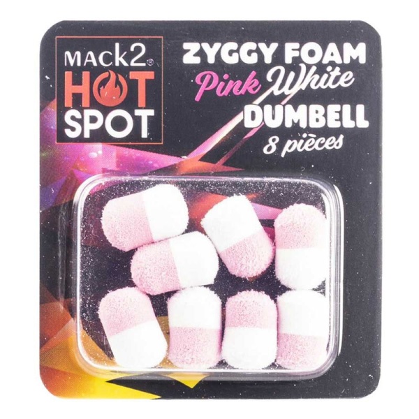 Dumbell Mack2 Ziggy Foam Dumbell Two Tone Roz-Alb 8buc