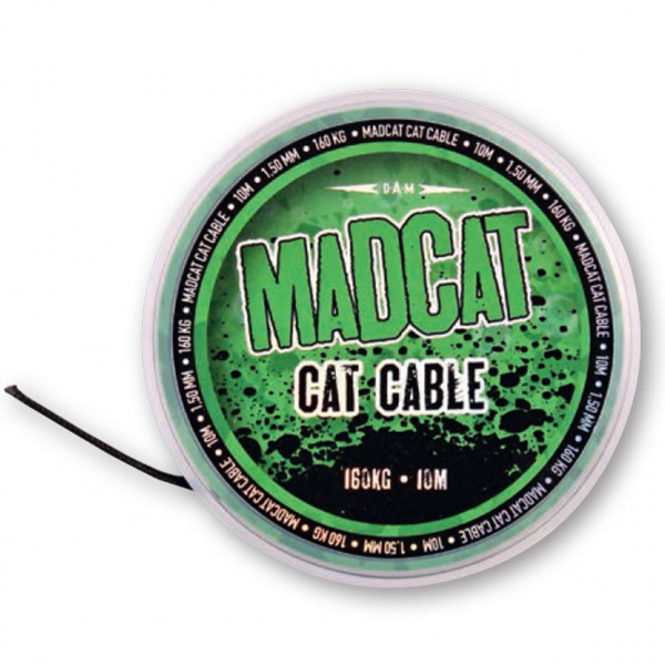 Fir Madcat Cat Cable 10m 1.50mm 160kg (350lbs) 160kg Negru