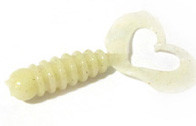 Grub Rock'N Bait Cultiva RB-1 18 White Ring Twin Tail