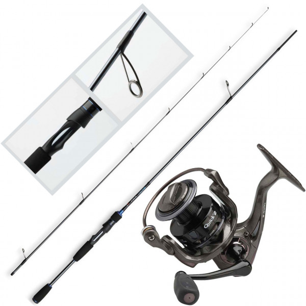 Kit Lanseta DAM Salt-X SW Spin 2.40m 5-25gr - Mulineta DAM Quick 2 3000 FD