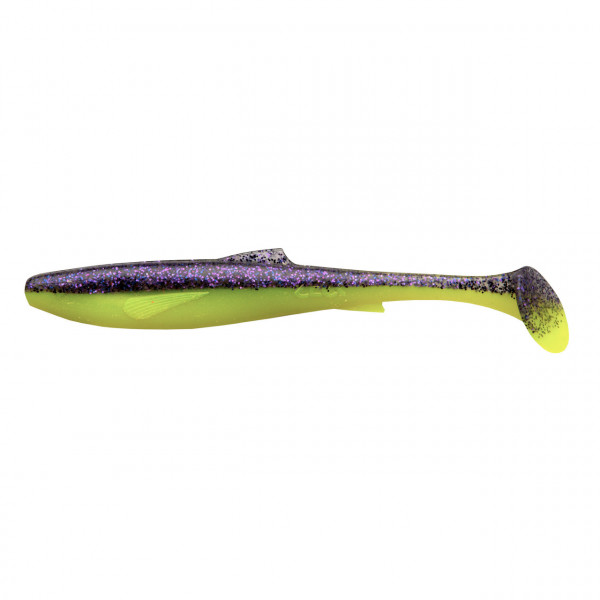 Shad Zeck Dude 6.4cm Purple Chartreuse