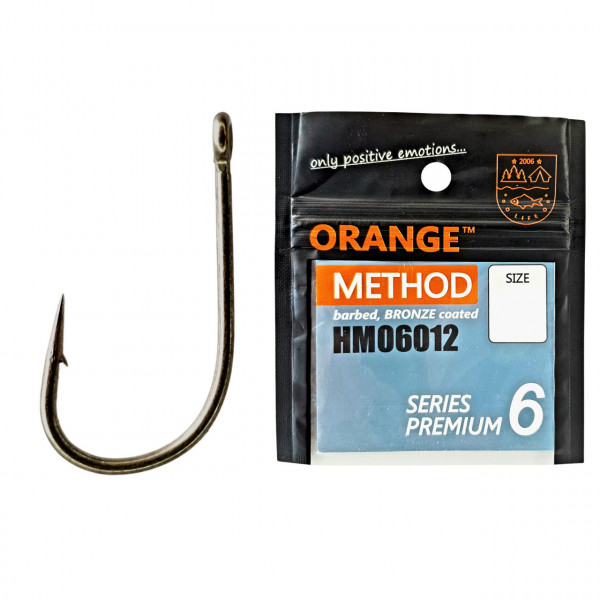 Carlig Orange no.8 Method Bronze Coated Premium Series 6 8buc