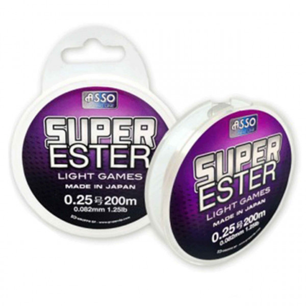 Fir Asso Super Ester 0.090mm 0.680kg 200m White-Fluo
