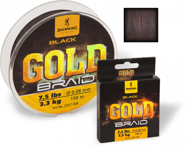 Fir Browning Black Magic Gold Braid 0.12mm 4.50kg 150m Maro