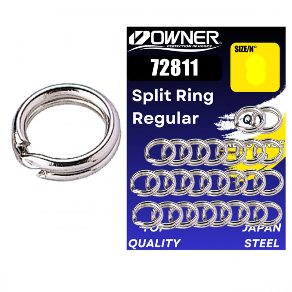 Inele Despicate Owner Amaz 72811 No.2 17kg Split Ring Regular 25buc
