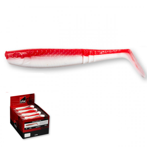 Shad DAM Paddletail 6.5cm Red/White