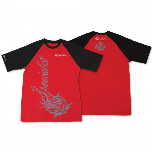 Tricou Quantum T-Shirt red/black L