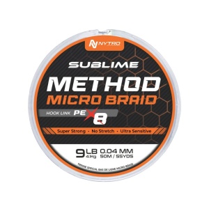Multifilament Nytro PE-X8 50m Sublime Method Microbraid Hook Link