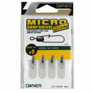 Vartej Agrafa Owner 52809 No.0 9kg Micro Snap Swivel