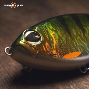Vobler Sakura Baffeur Jerk 125mm 69gr 199 Orange UV Tiger - Img 3