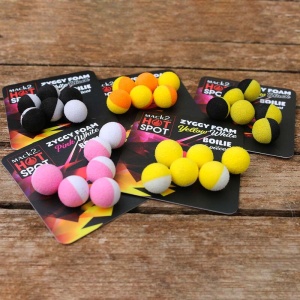 Boilies Artificial Mack2 Ziggy Foam Boilie Two Tone Galben-Negru 6buc