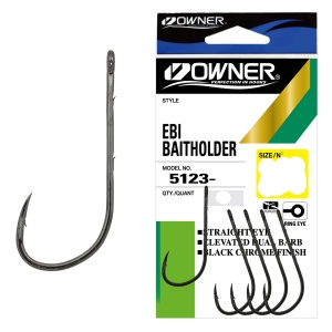 Carlig Owner 5123-051 No.6 Negru Ebi Baitholder BC