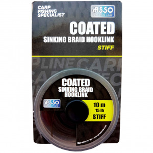 Fir Asso Coated Stiff Sinking Braid Hooklink 15Lb 10m Verde - Img 1
