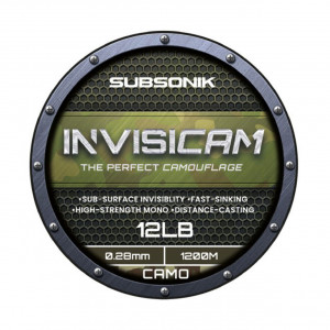 Fir Monofilament Sonik Subsonik 1200m Invisicam Verde-Maro-Negru