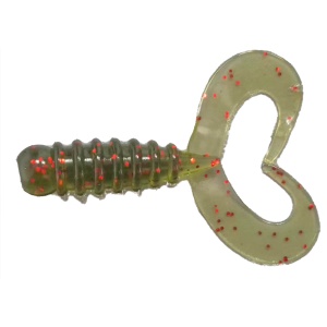 Grub Rock'N Bait Cultiva RB-1 19 Motor Oil Ring Twin Tail