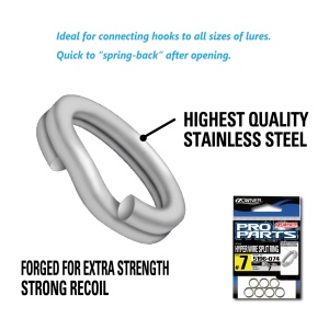 Inele Despicate Otel Owner 5196 Hyper Wire Split Ring 7buc/pac - Img 2