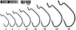 Jig Owner 5140 No.4/0 J Hook - Img 4