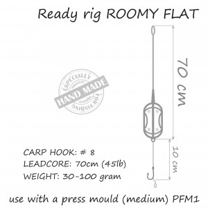 Montura Crap Orange 40gr Method Roomy Flat 1 carlig No.4 - Img 5