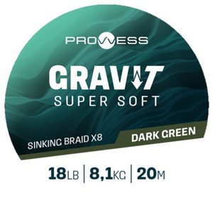 Multifilament Prowess Gravi-T X8 20m Super Soft Sinking Braid - Img 3