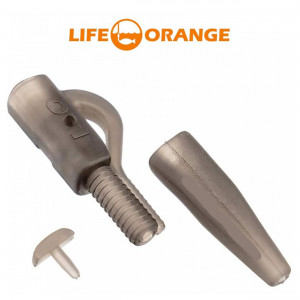 Orange Safe Clip+Fix+Tail Rubber 5buc - Img 3