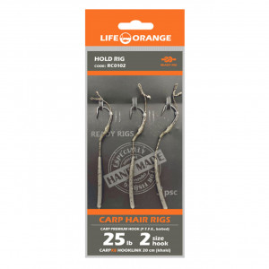 Rig Crap Orange Series 1 No.2 25Lb Crap Hair Rigs