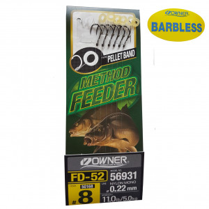 Rig Feeder Owner 56931 No.14 0.18 FD-52 Pellet Band Barbless - Img 2