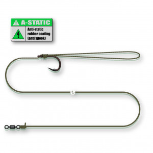 Rig Somn Madcat Coated Pellet No.2/0 0.75mm-1.20mm 60cm A-Static Sinking