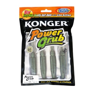 Shad Power Grub Konger 10cm Glitter Gold 016 8buc/pac - Img 2