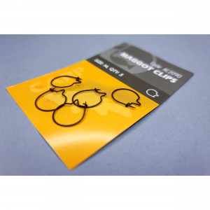 Clip Viermi Orange size M 1.2cm Maggot Clips 5buc - Img 3