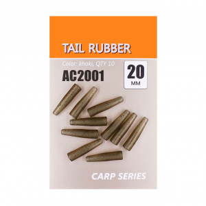 Con Tail Rubber Orange 20mm 10buc