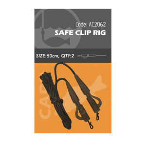Montura Orange Safe Clip Rig 50cm 20kg 2buc