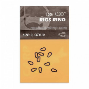 Orange Rigs Ring 0.5cm No.3 10buc - Img 2