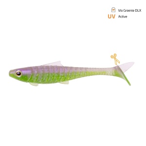 Shad Zeck Baby Rippler 10cm 7gr Vio Greenie DLX 4buc/pac
