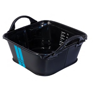 Bac Patrat EVA Rive cu Manere si Scala Masurare 25x25x12cm