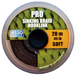 Fir Asso Pro Soft Sinking Braid Hooklink 35Lb 20m Multicolor - Img 2