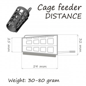 Momitor Cosulet Orange 30gr Cage Feeder Distance