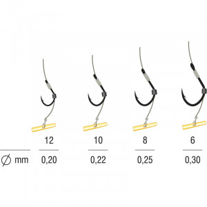 Rig Method Feeder pe Fast Stop Kamatsu Iseama Monofilament 5buc