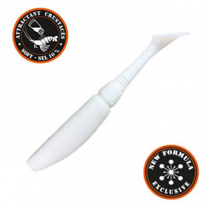 Shad Sakura Slit Shad Evo 100mm 006 Glow White 5buc