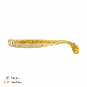 Shad Zeck ZANDER Gummi 16cm Goldglitter 2buc